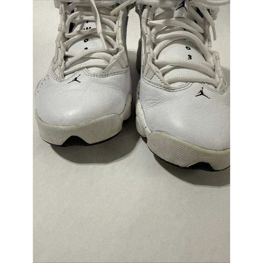 Nike‎ Air Jordan 6 Rings Youth Kids Size 7Y Confetti White 323419-100